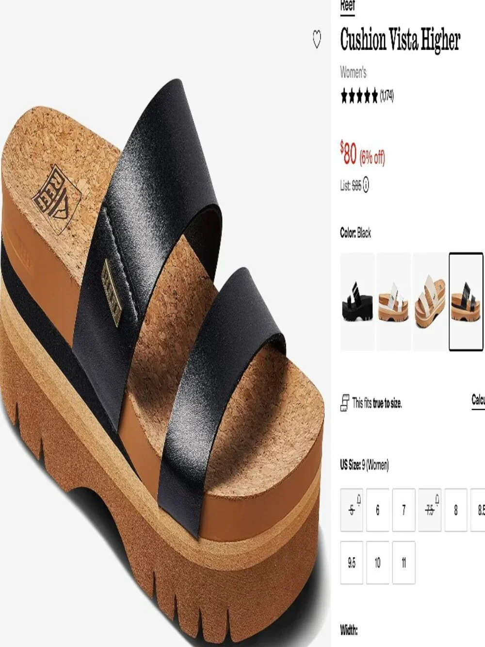 Reef Cushion Vista Higher sandal
